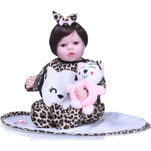 52CM Lifelike Reborn Baby Dolls Silicone Vinyl Body Kids Playmate Gift For Girls Babies Alive Doll Soft Bebes Reborn Kids Toys