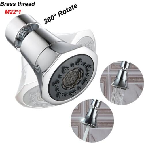 Removable Kitchen Faucet Aerator Universal Rotatable Filter Nozzle Splash-Proof Sink Water Saver Tap