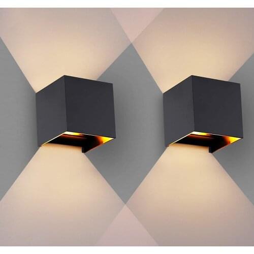 12W LED Wall Light Indoor Outdoor Waterproof IP65 Porch Garden Wall Lamp Sconce Balcony Terrace Decoration Lighting Lamp