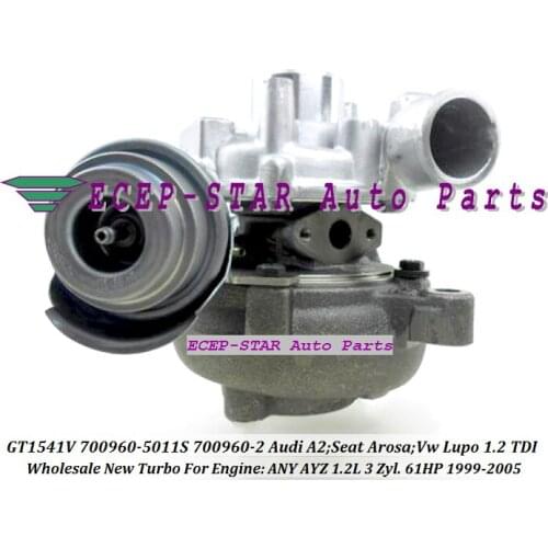GT1541V 700960-5011S 700960 045145701A Turbo Turbocharger For Audi A2 For Seat Arosa 01 For Volkswagen VW Lupo 1.2L ANY AYZ 61HP