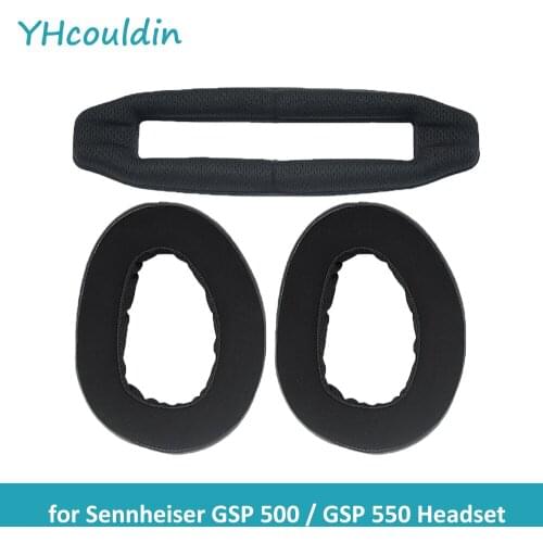 YHcouldin Replacement Ear Pads Suitable for Sennheiser GSP 500 550 PC Gaming Headset Leatherette Ear Cushions Headphones Cover
