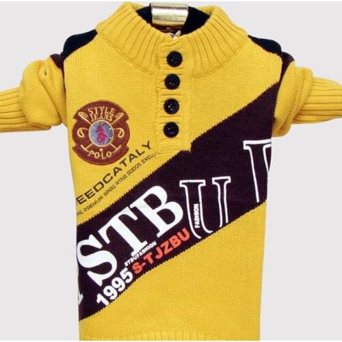 2019 Winter childrens Sweater Cotton sport clothing Boys Sweater O-Neck pullover Sweater winter Keep warm Kids clothes 3-12y