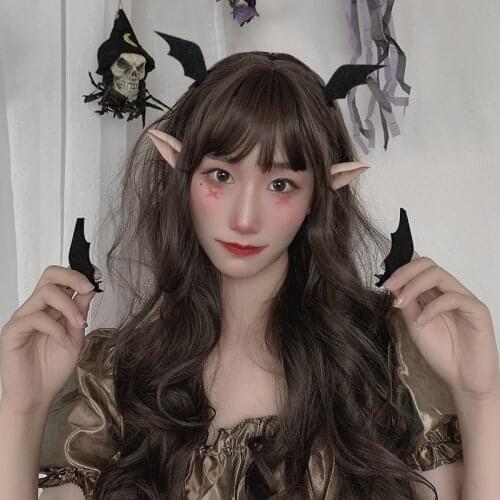 1Pair Funny Devil Wings Bat Hairpin Wings Adult Hairpin Dress Up Costume Halloween Cosplay Party Hair Accessories