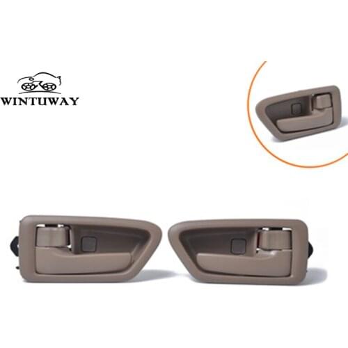 2Pcs Left Right Car Interior Door Handles Replacement Doors Panel Handle Bar Pull Trim For 97-01 Toyota Camry with Bezel