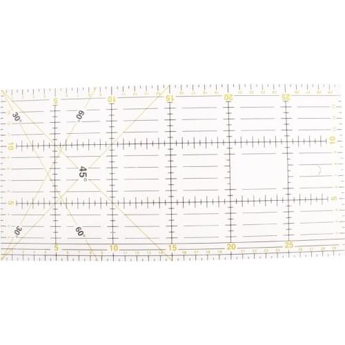 30*15cm Multifunction Clear Acrylic Ruler Quilt patchwork Acrylic Rulers Quilting Tools for Grading Straightedge Seam Allowance