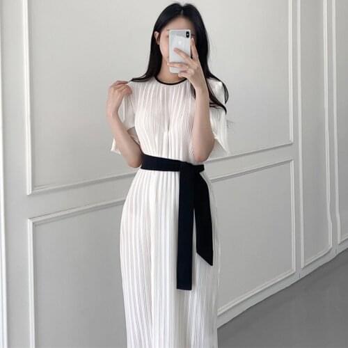 AZTERUMI White Summer Dresses