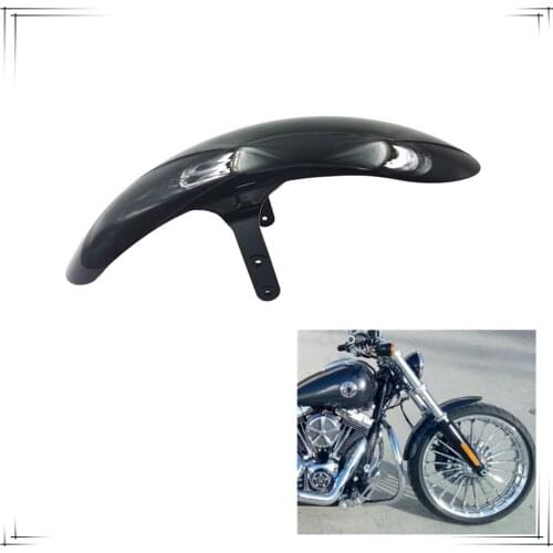 Motorcycle Bright black plastic Front Fender Mudguards For Harley Softail FXSB Breakout 2013 2014 2015 2016 2017-2019 13-19
