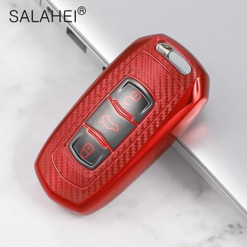 TPU Carbon Fiber Car Key Case For Geely Atlas Boyue NL3 EX7 EmgrandX7 EmgrarandX7 SUV GT GC9 borui Full Cover Accessories