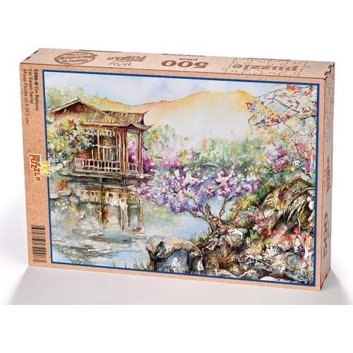 King Of Puzzle Chinese Garden Wooden Puzzle 500 Parts