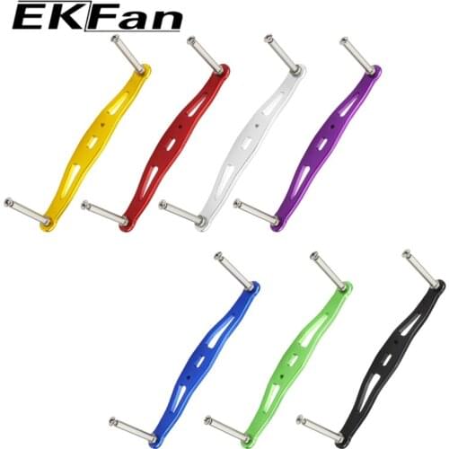 EKFAN 110MM Aluminum alloy Fishing Left Right Handle for Daiwa Baitcasting Reel Knob 7X4X2.5MM Bearing 8X5MM Hole Parts