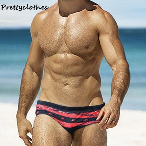 Hot Sale Mens Swimming Trunk Gradient Rainbow Triangle Swim Trunks Sexy Surf Shorts Swimsuit Beachwear Male Bikini Suit Print