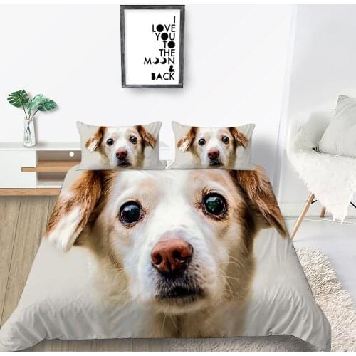 Labrador Bedding Set Dog Fashionable Creative 3D Pet Duvet Cover Queen King Twin Full Single Double Unique Design Bed Set