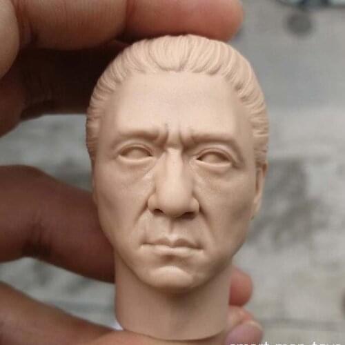 Blank Hot 1/6 Scale The Myth General Jackie chan Head Sculpt Unpainted Fit 12" Figure