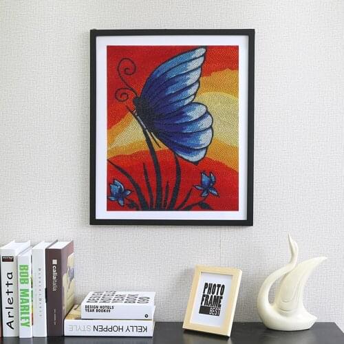 5D DIY Special Shaped Diamond Painting Butterfly Flowers and Plants Diamond Embroidery Cross Stitch Kit Animal Home Wall Decor