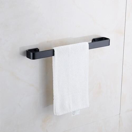 Home Bathroom Single Deck Towel Clothes Hanging Bar Wall Mount Accessory Decor Drop Shipping