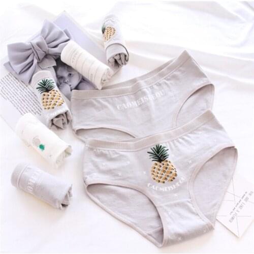 New Arrived 4Pcs/Lot Girl Panties Underwear Lace Briefs Cotton Lingerie Soft Comfortable Bowknot Cartoon Panty Wholesale A002-4