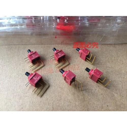 Original new 100% import button switch miniature 5pin bending foot 0.4VA max gold-plated foot