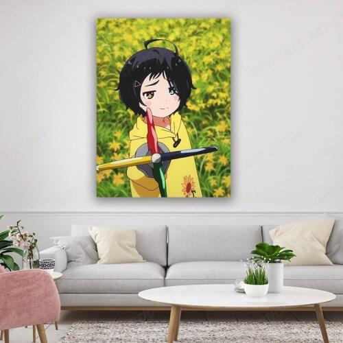 Japanese Classic Anime Wonder Egg Priority Posters Modern decor home poster ai ohto Art Canvas For Cute girl Room Home decor