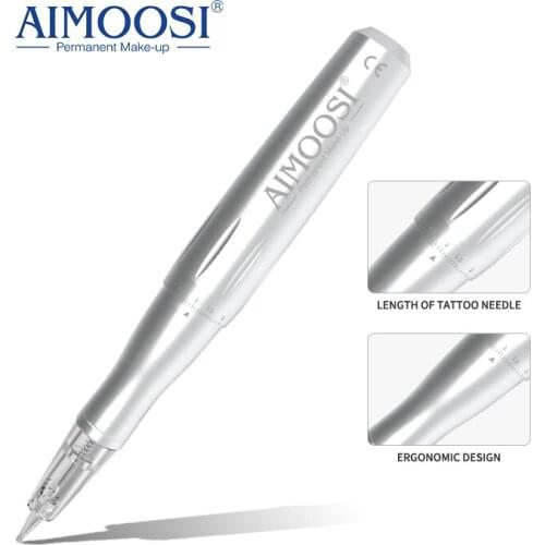 Aimoosi Professional A5 digital intelligent Permanent makeup for Eyebrow tattoo machine kit with Gun Cartridge Needle