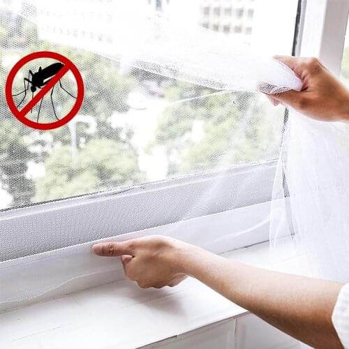 DIY Self-adhesive Mosquito Screens Indoor Net Curtain Mesh Invisible Screens Magic Stickers Window Screening