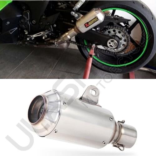 Universal Modified Motorcycle Exhaust Muffler 250SB MT07 MT09 SV650 GSX R600 R650 R750 CBR125R Z800 Z900 CBR150R CBR250R
