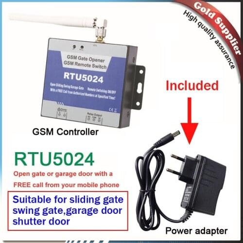 200 users RTU5024 GSM Garage Swing sliding Gate door Opener Relay Switch Remote Access Control Door Opener server controller App