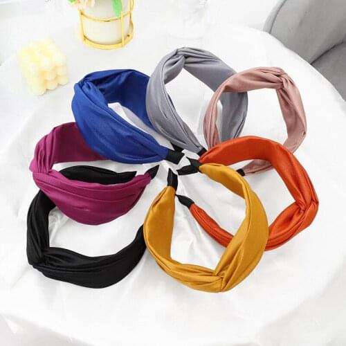 2021 Retro Multi-color Fabric Wide-brimmed Ladies Headband, Elegant Temperament Interleaved Hair Accessories