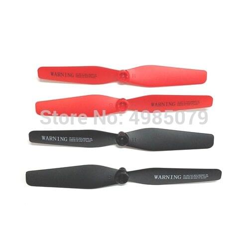 4PCS/Set Propeller SYMA X56 X56W Propeller Blade Replacement Part FPV Foldable X56 RC Drone CW CCW Blade Spare Part Red-Black