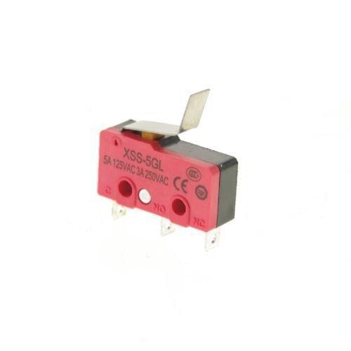 5 x XSS-5GL NO+NC Contact Miniature Micro Switch SPDT Straight Lever Type 5A