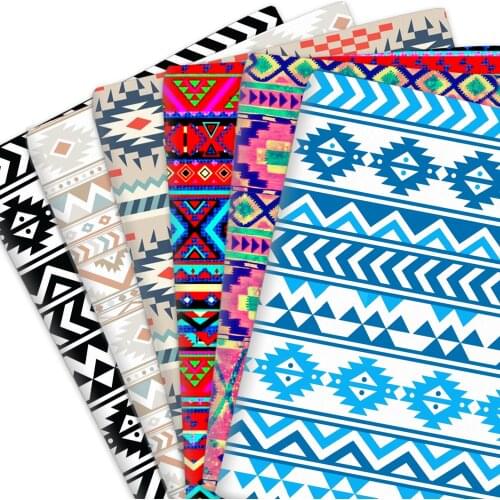 50*145cm Rhombus Aztec Polyester Or Knit Or 100% Cotton Material Fabric Patchwork Sewing Quilting Needlework DIY Cloth Sewing