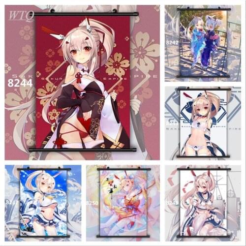 Azur Lane Ayanami Anime Manga Wall Poster Anime Posters Canvas Painting Wall Decor Posters Wall Art Picture Room Decor Home Deco