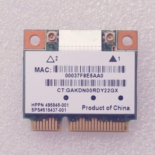 ATHEROS AR9280 AR5BHB92 802.11A/B/G/N Half Mini PCI-E Card For DM3 DV6 DV7 Series,SPS 518437-001