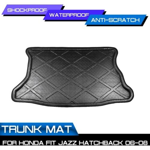 Car Floor Mat Carpet Rear Trunk Anti-mud Cover For Honda FIT JAZZ Hatchback 2006 2007 2008