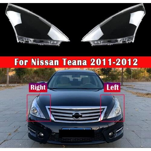 Car Headlamp Lens Auto Head Lamp Light Case For Nissan Teana 2011 2012 Front Headlight Lens Cover Lampshade Glass Lampcover Caps