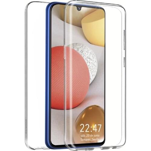 A32 4G A325 A52 A72 5G 360 PC+TPU Double Case On Samsung Galaxy A02 A022 A02S A12 A42 A125 Crystal Silicone Full Cover A526 A726
