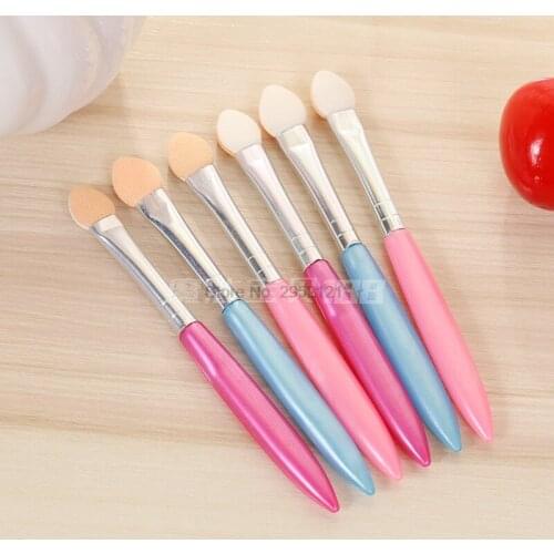 By ems or dhl 200sets 10pcs/set Eye Shadow Sponge Brushes Cosmetic Tool Eyeshadow Applicators