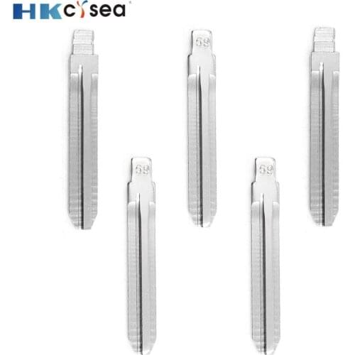 HKCYSEA KD#69 Metal Blank Uncut Flip KD Remote Key Blade Type #69 for Great Wall Florid Cowry Car Key Blade Replacement