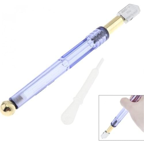 10mm-25mm Diamond Glass Cutter Tool Bundle Roller Pencil Oil Feed Carbide Tip Ceramic Glass Bottle Cutting Tool