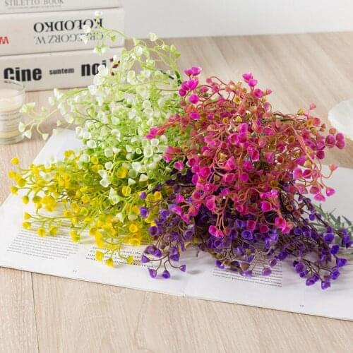 1pcs Artificial Plants Decor Green Grass Plastic plant decorative flowers Garden Home Decoration artificial grass Fake plant