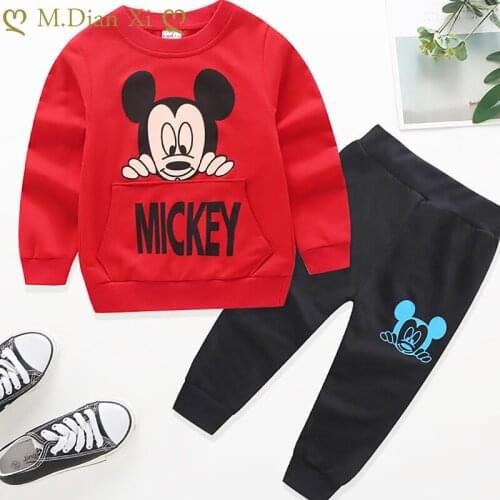 Toddler Boys Outfits Baby Boy Clothes for Kids Clothing Children Cartoon Casual Sports Suit Children Kid Suits 2pcs 1-5Years