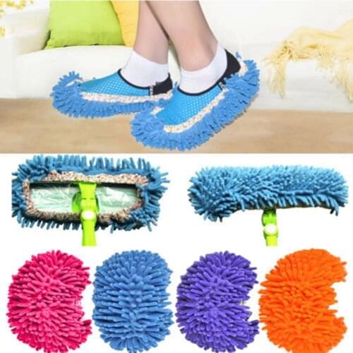 Multifunctional House Floor Polishing Dust Cleaning Mop Slipper Lazy Shoes Cover