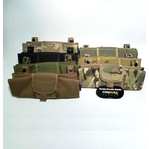 Outdoor Multipurpose Folding Tactical Vest Molle Attachment Pouch Storage Bag Cordura DuPont Fabric Bags