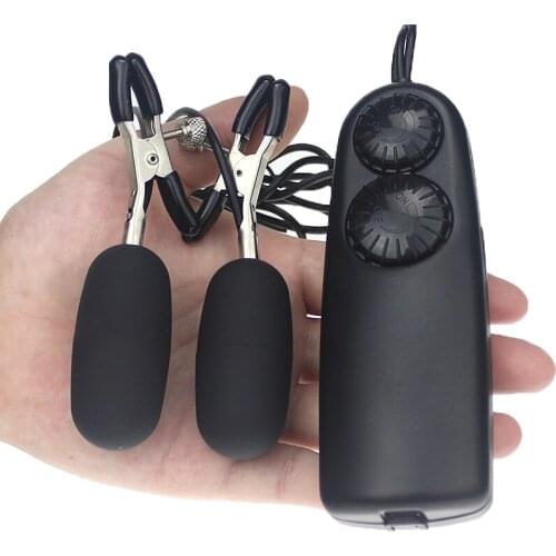 Multi-speed Vibrating Nipple Clamps Electric Nipple Clip Vibrator Stimulators Massagers Sex Toys for Women Adult Sex Products