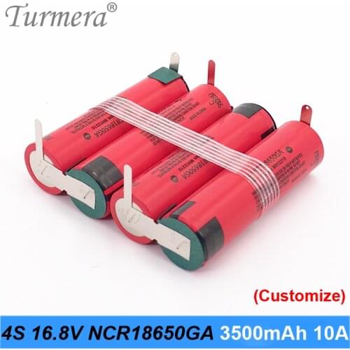 NEW 4s1p 16.8v 14.4v battery pack 18650 ncr18650ga 3500mah 10a welding battery for screwdriver tools battery customized battery
