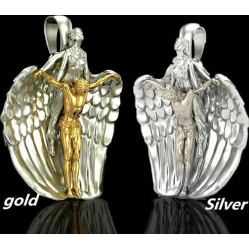 Pendants Jesus Jewelry Necklace Archangel Pray Bible Angel Saint Newest Necklace