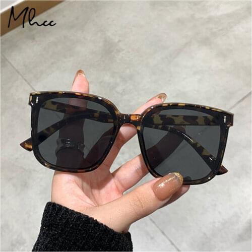 New UV400 High Quality Ins Classic Vintage Square Sunglasses Oversized Sunglasses Retro Black Sun Glasses