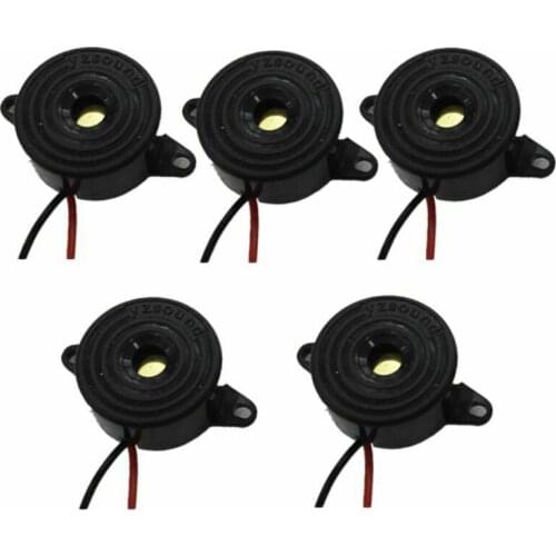 1/2/5pcs Piezoelectric Buzzer Alarm 3-24V Black Piezo Electronic Tone Buzzer Alarm Continuous Beep Buzzers Dropshipping Hot Sale