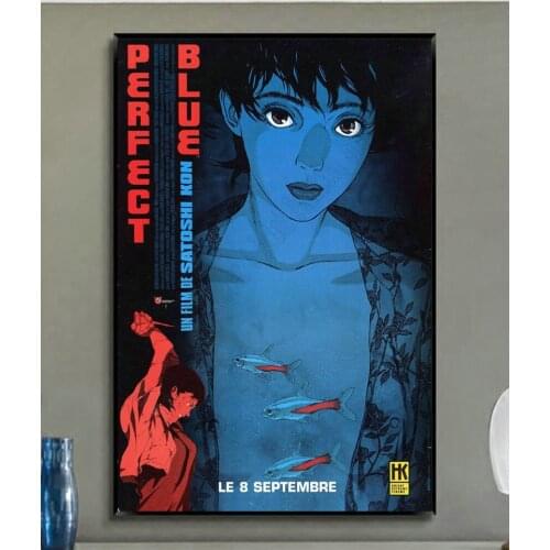 W388 Silk Fabric Poster Wall Art Decor Perfect Blue Japanese Anime Classic Comic Movie 02 Fashion Decoration Bright Christmas Gi