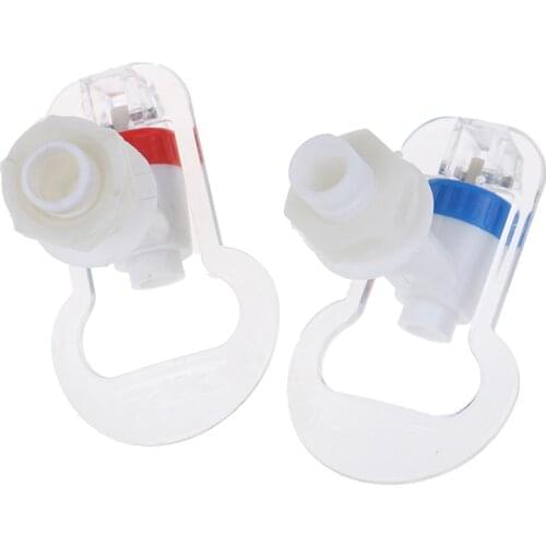 2pcs 17mm Plastic Push Handle Tap Faucet Component Replacement For Water Dispenser Tap Kitchen Faucet Accessory