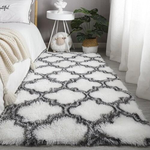 Plush Carpet Thick Rug For Living Room Shaggy Window Bedside Mat Home Decor Rugs Soft Non-slip Mat Large Fluffy Floor Carpets